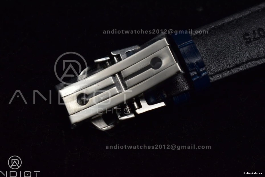 A Dial Chrono Blue Strap ZF Blue on Best 1:1 Portuguese Edition 1019 White SmartChoice Leather IW371620 0406